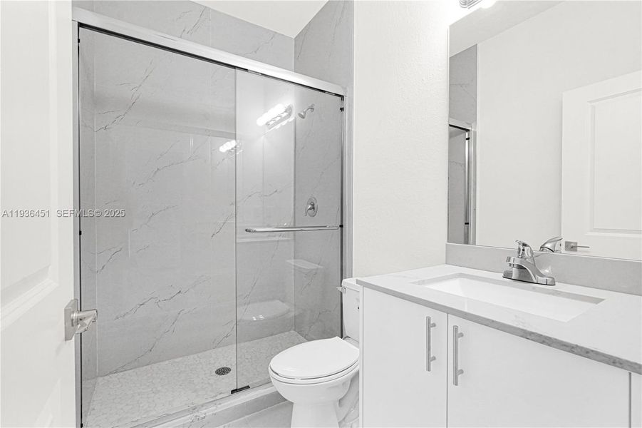 Furnished interior view inside a new home in , Miami (Image 13).