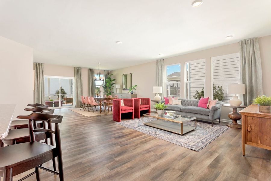 Representative furnished interior of a home built from the Plan 2074 by KB Home in Graham Springs, Graham (Image 4).