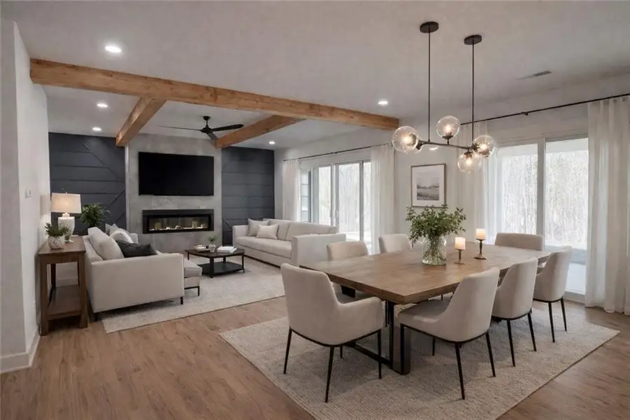 Furnished interior view inside a new home in , Newnan (Image 6).