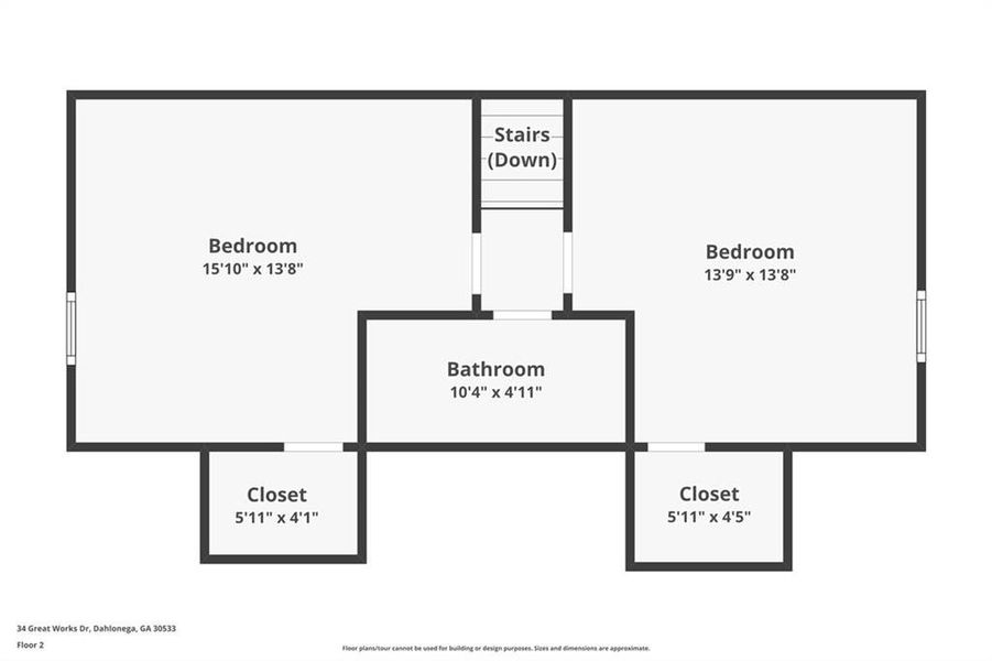 2D floor plan layout of this home in , Dahlonega, GA (Image 6).