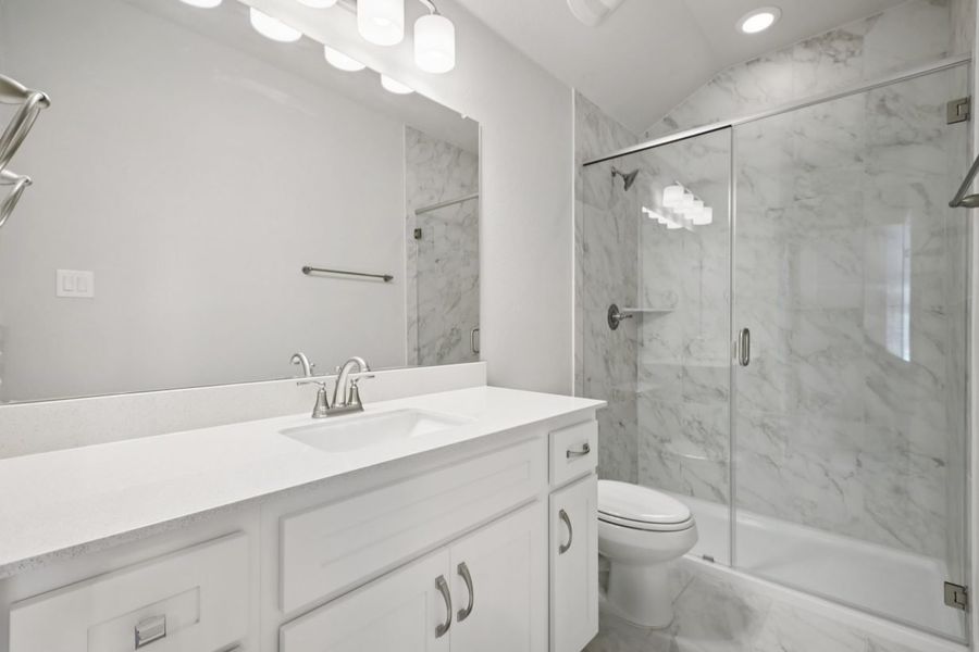Furnished interior view inside a new home in Cross Creek, Cedar Park (Image 9).
