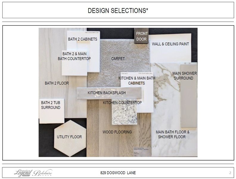 Representative photo of design selections for 829 Dogwood Lane Representative photo of design selections for 829 Dogwood Lane