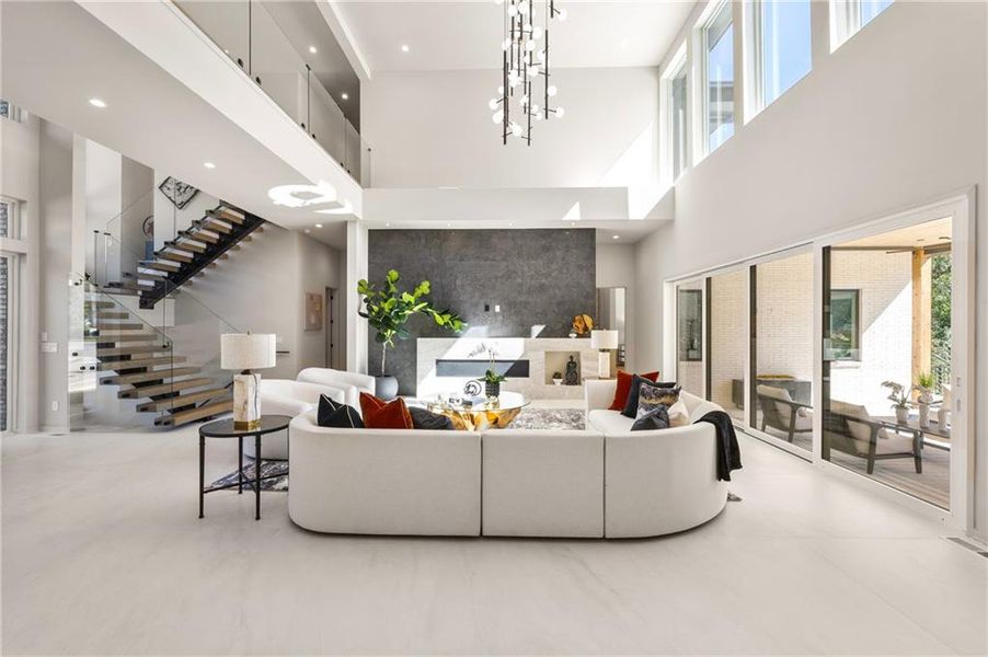 Furnished interior view inside a new home in , Atlanta (Image 13). Furnished interior view inside a new home in , Atlanta (Image 13).