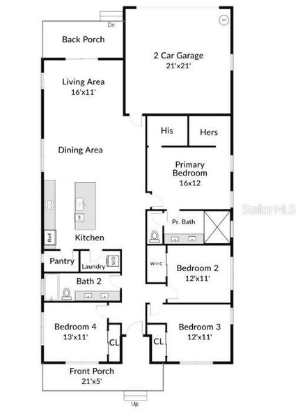 2D floor plan layout of this home in , St. Petersburg, FL (Image 5). 2D floor plan layout of this home in , St. Petersburg, FL (Image 5).