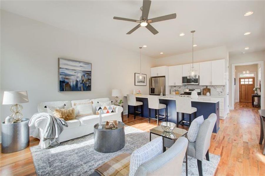 Furnished interior view inside a new home in , Atlanta (Image 7).