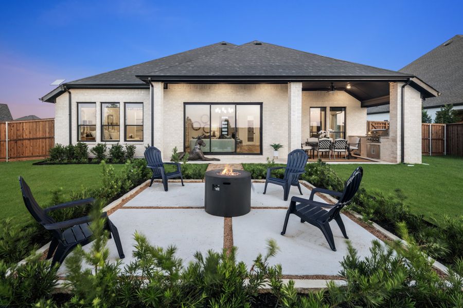 Representative exterior details of a home built from the Jackson by UnionMain Homes in Cambridge Crossing, Celina (Image 25).
