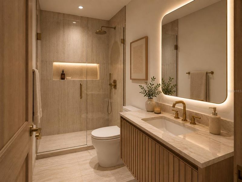 Furnished interior view inside a new home in , Port Charlotte (Image 14).