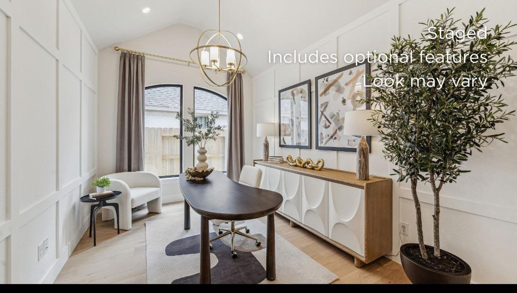 Furnished interior view inside a new home in WILDTREE 50', Montgomery (Image 10).