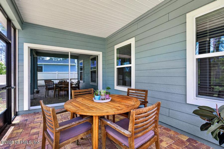 Exterior details and patio area of a home in St Augustine Lakes, St. Augustine (Image 34).