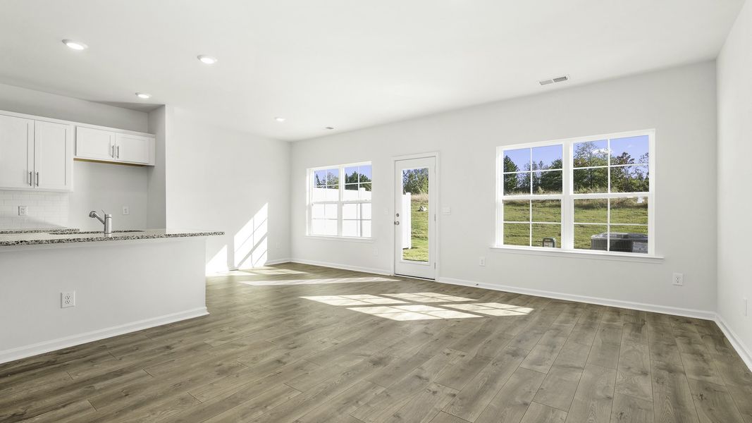 Spacious, unfurnished interior of a new home in Brightwood Farm, Whitsett (Image 12). Spacious, unfurnished interior of a new home in Brightwood Farm, Whitsett (Image 12).