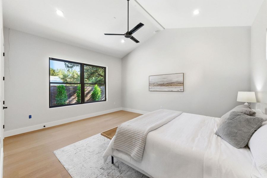 Lots of natural light with view of backyard Lots of natural light with view of backyard