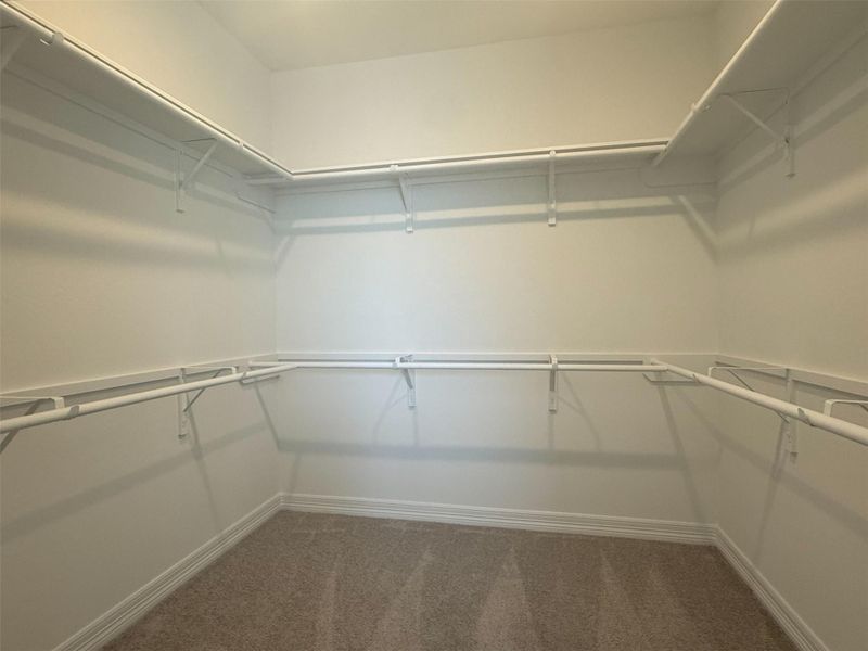 Construction progress - primary closet