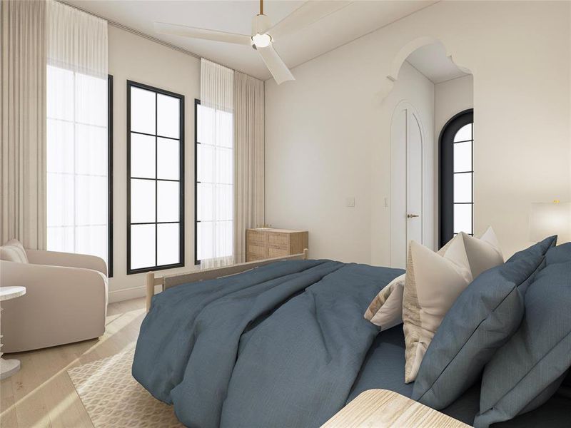 Furnished interior view inside a new home in , Heath (Image 22).