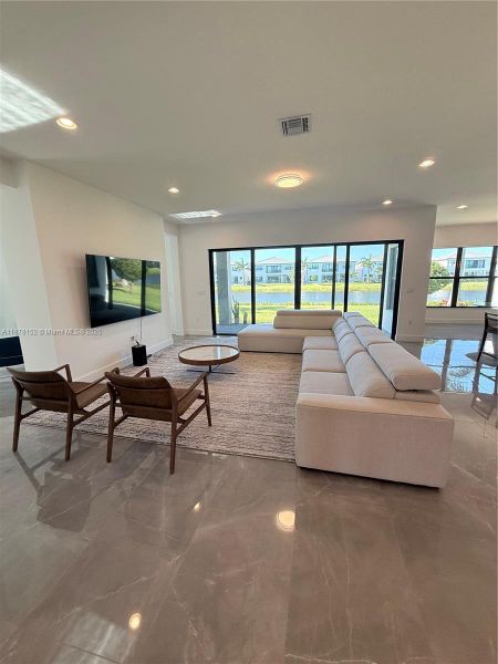 Furnished interior view inside a new home in , Boca Raton (Image 15). Furnished interior view inside a new home in , Boca Raton (Image 15).