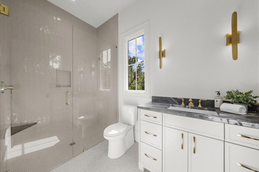 Furnished interior view inside a new home in , Alpharetta (Image 63).