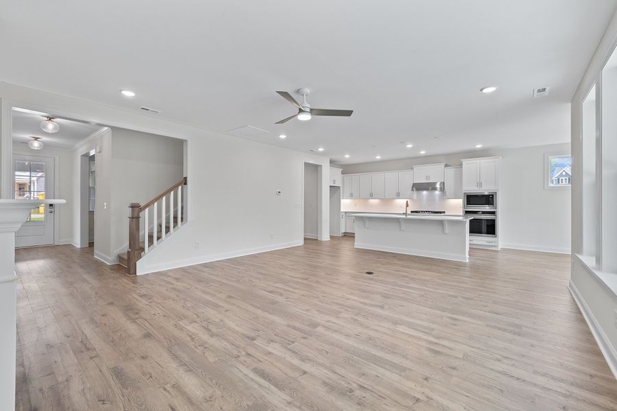 Representative unfurnished interior of a home built from the The Bradley by RobuckHomes in Baylee Ridge, Selma (Image 159). Representative unfurnished interior of a home built from the The Bradley by RobuckHomes in Baylee Ridge, Selma (Image 159).