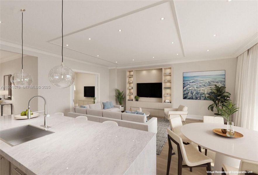 Furnished interior view inside a new home in , Juno Beach (Image 9). Furnished interior view inside a new home in , Juno Beach (Image 9).