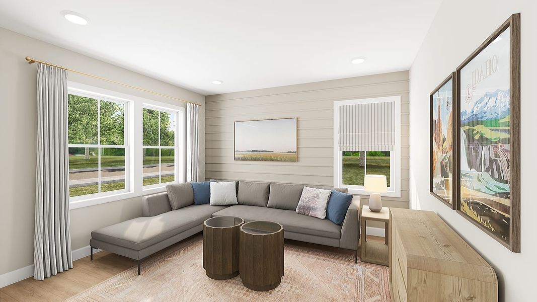 Representative furnished interior of a home built from the Marquis by Tri Pointe Homes in Ascend, Charlotte (Image 4).