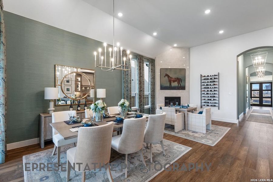 Furnished interior view inside a new home in Briggs Ranch, San Antonio (Image 8).