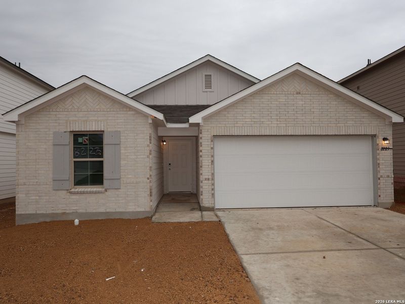 Front exterior of a new home in Agave, San Antonio, TX, highlighting curb appeal (Image 2). Front exterior of a new home in Agave, San Antonio, TX, highlighting curb appeal (Image 2).
