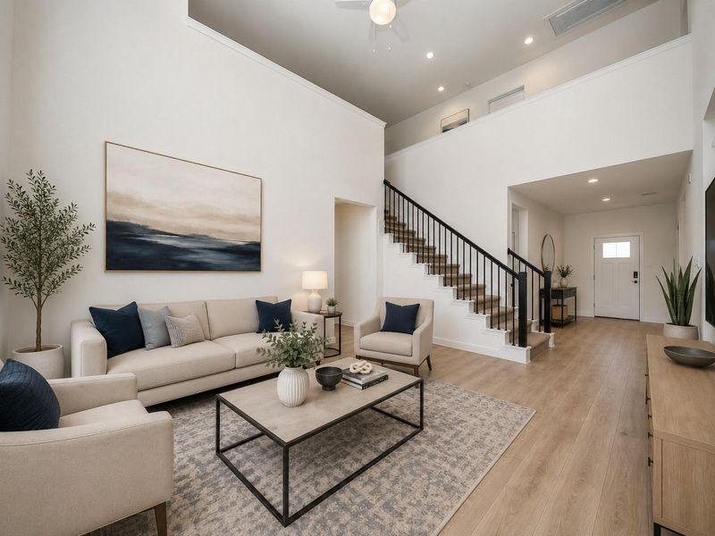 Furnished interior view inside a new home in Tamarron, Katy (Image 17).