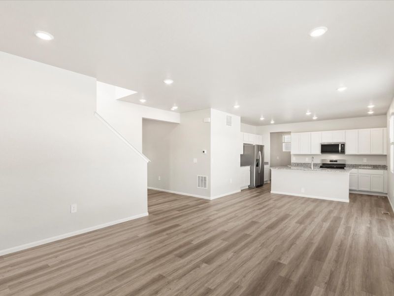 The Chatfield floorplan interior image taken at a Meritage Homes community in Northern Colorado.
