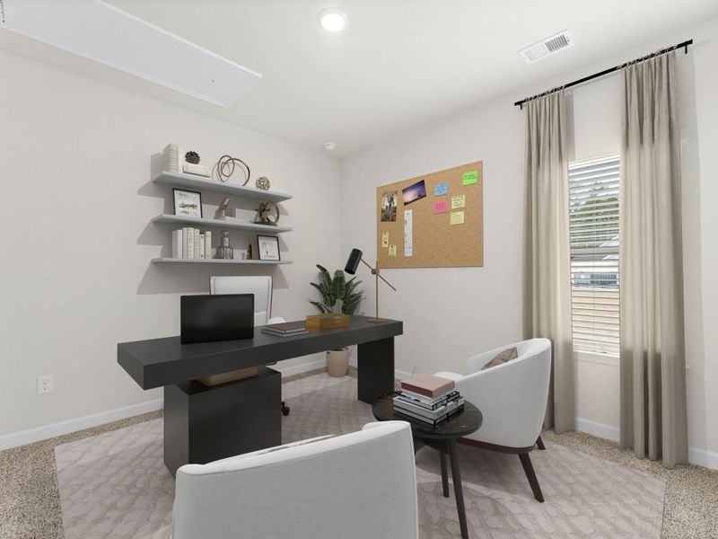 Furnished interior view inside a new home in Cypress Ridge - The Coastline Series, Longs (Image 6). Furnished interior view inside a new home in Cypress Ridge - The Coastline Series, Longs (Image 6).