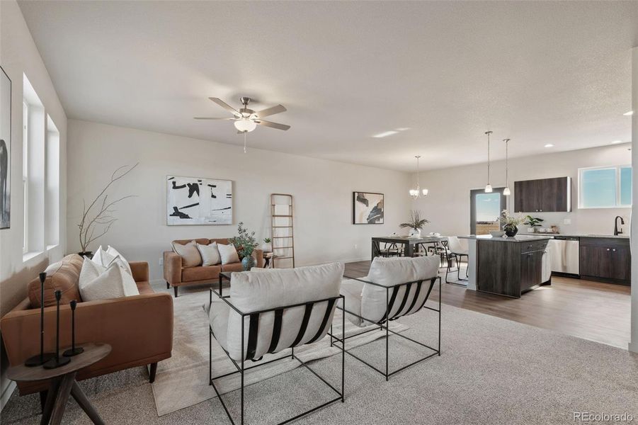 Furnished interior view inside a new home in , Calhan (Image 19).