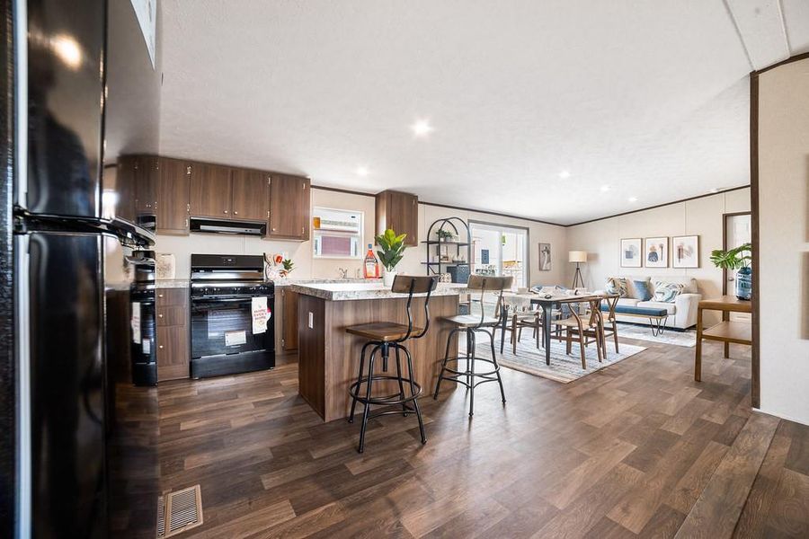 Furnished interior view inside a new home in , Sunset (Image 8).