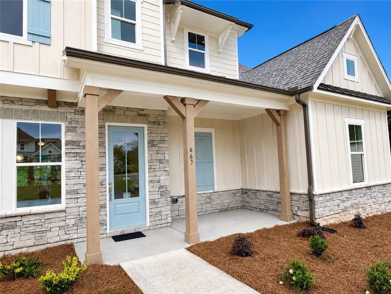 Exterior details and patio area of a home in , Powder Springs (Image 3). Exterior details and patio area of a home in , Powder Springs (Image 3).