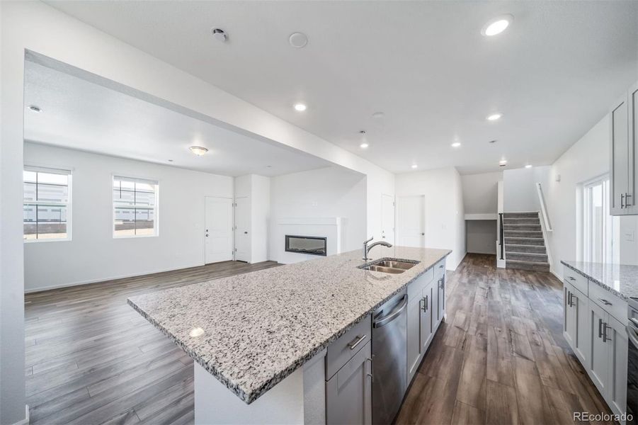 Furnished interior view inside a new home in Reunion, Commerce City (Image 12).