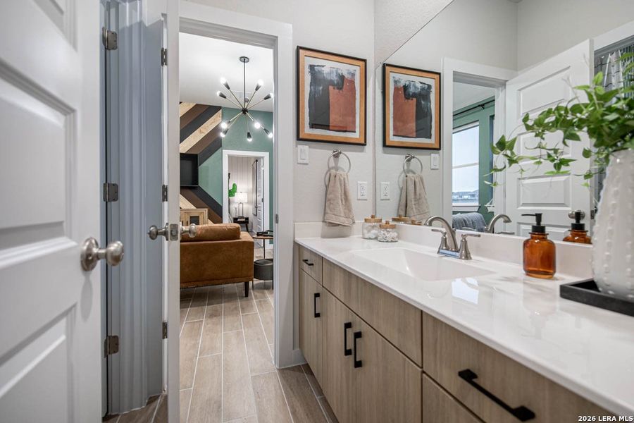 Furnished interior view inside a new home in Stream Waters, Seguin (Image 8).