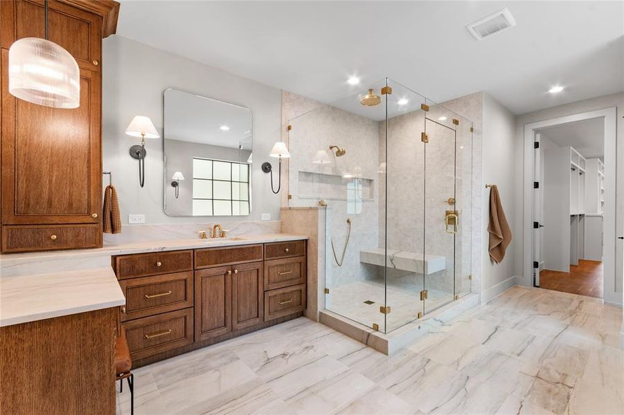 Furnished interior view inside a new home in , Dallas (Image 36).