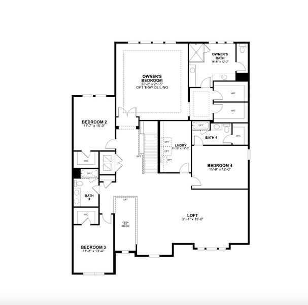 2D floor plan layout for the Newport XL - Eco Series by M/I Homes in Center Lake on the Park, St. Cloud, FL (Image 2). 2D floor plan layout for the Newport XL - Eco Series by M/I Homes in Center Lake on the Park, St. Cloud, FL (Image 2).
