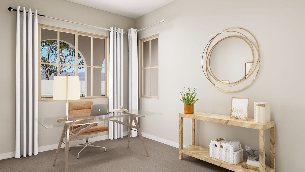 Representative furnished interior of a home built from the Tipton Plan 3507 by Tri Pointe Homes in Soleo, San Tan Valley (Image 24).