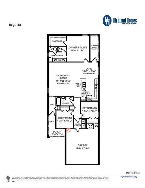 Begonia - Home Layout