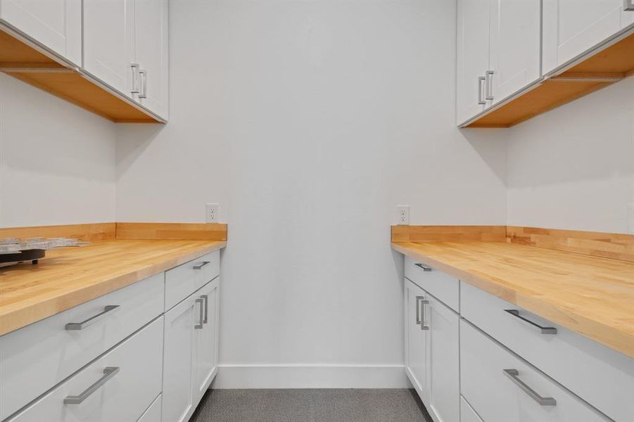 Custom closet built in the front guest bedroom.
