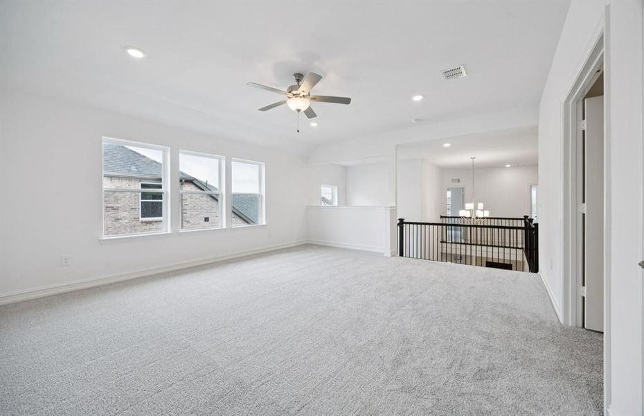 Game room on second floor Game room on second floor