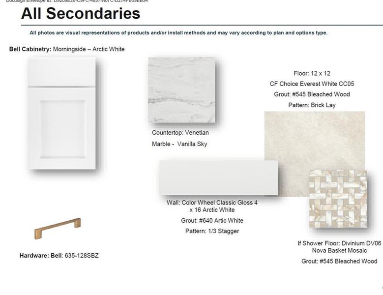 Sample of building materials used in homes in Ward's Crossing Townhomes, Johns Creek (Image 24).