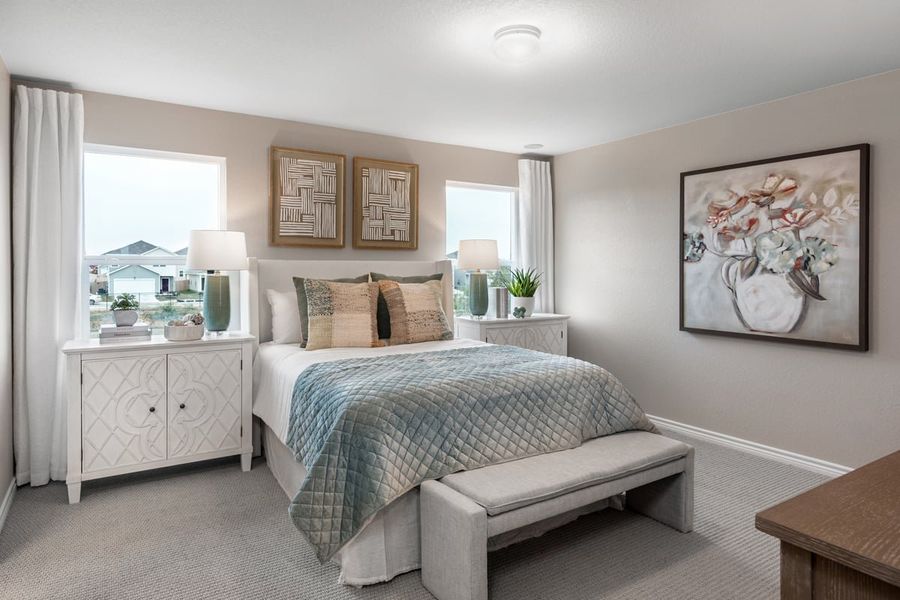 Representative furnished interior of a home built from the 1529 by KB Home in Medina Crossing - Villa Collection, Von Ormy (Image 7).