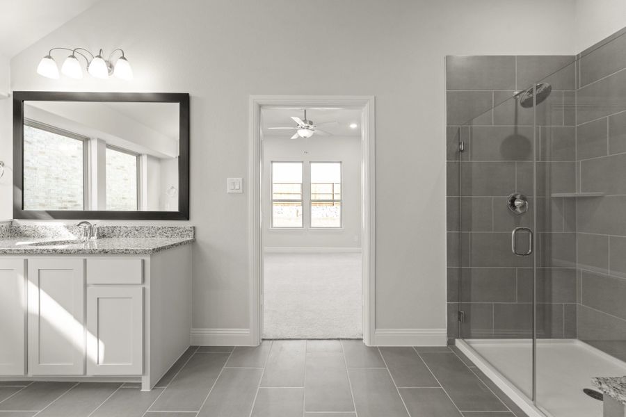 Furnished interior view inside a new home in Meadow Run, Melissa (Image 7). Furnished interior view inside a new home in Meadow Run, Melissa (Image 7).