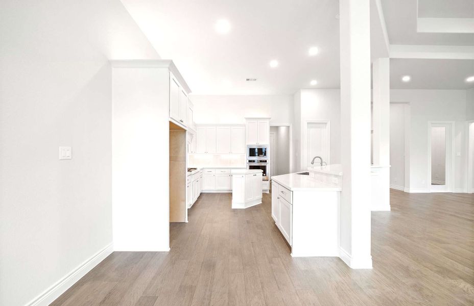Representative furnished interior of a home built from the 2909AU by Ravenna Homes in Audubon 60′, Magnolia (Image 10).