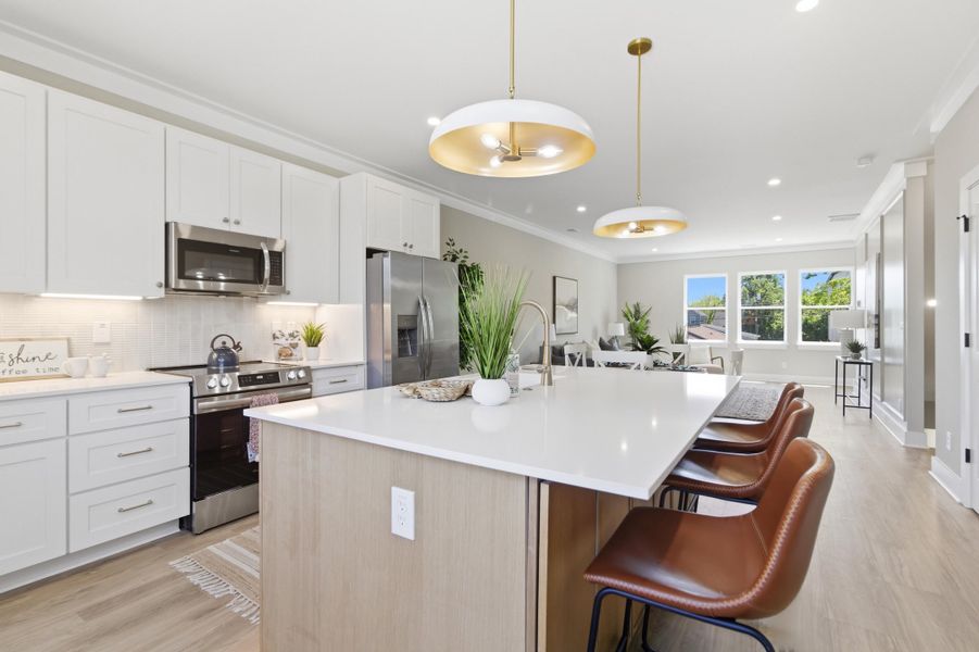 Furnished interior view inside a new home in , Charleston (Image 9).