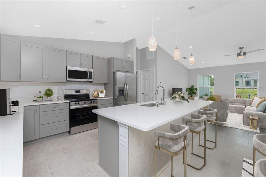 Furnished interior view inside a new home in , North Port (Image 16).