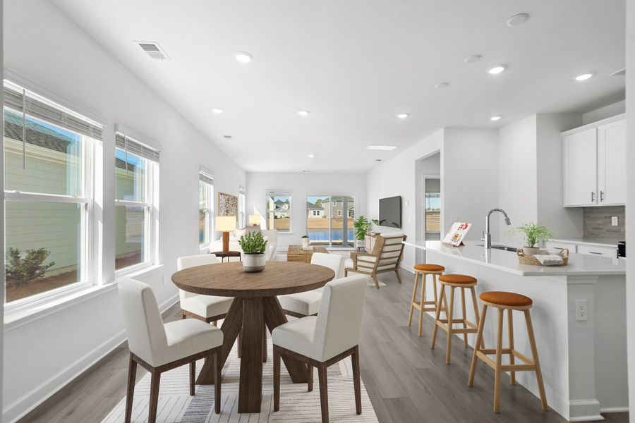 Furnished interior view inside a new home in Waterside - Boardwalk Series, Longs (Image 16). Furnished interior view inside a new home in Waterside - Boardwalk Series, Longs (Image 16).