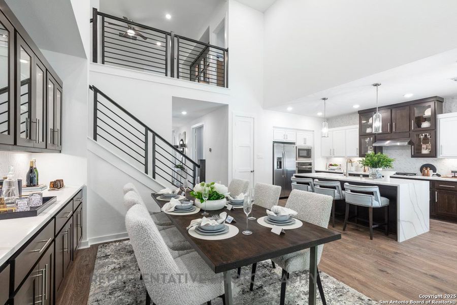 Furnished interior view inside a new home in The Crossvine, Schertz (Image 17).