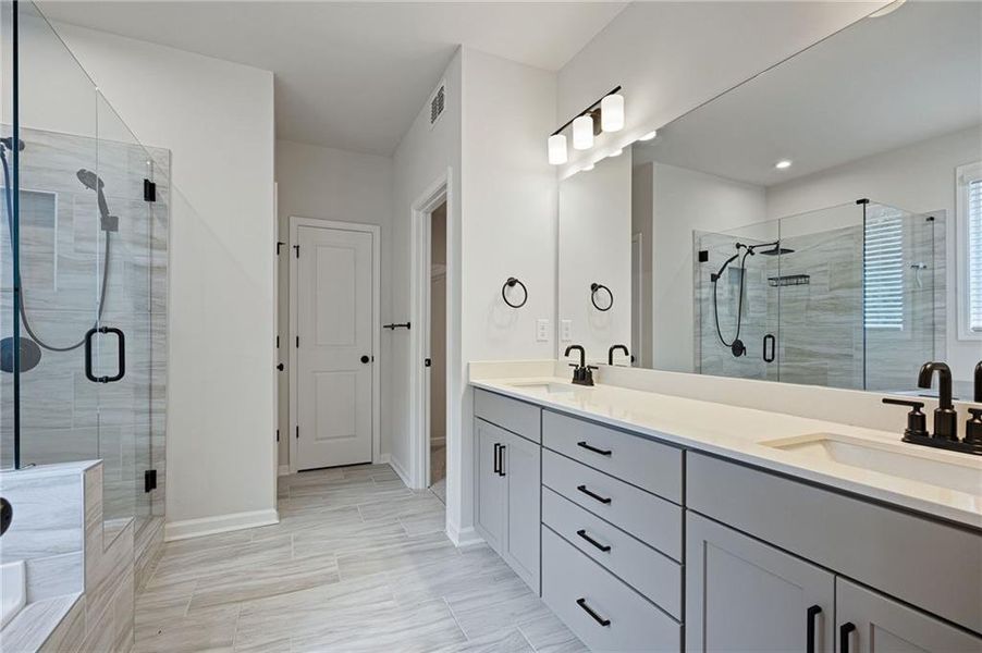 Furnished interior view inside a new home in Hillside Manor, Powder Springs (Image 14). Furnished interior view inside a new home in Hillside Manor, Powder Springs (Image 14).