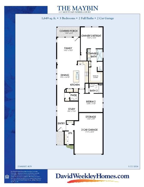 2D floor plan layout of this home in Kissing Tree – Grove Series, San Marcos, TX (Image 2). 2D floor plan layout of this home in Kissing Tree – Grove Series, San Marcos, TX (Image 2).