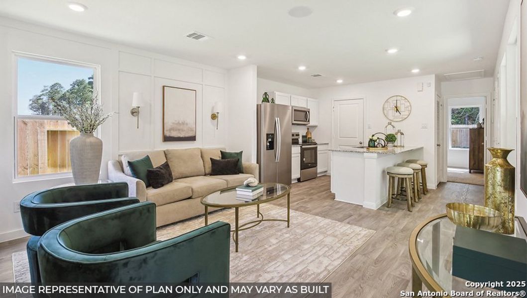 Furnished interior view inside a new home in Sonora, San Antonio (Image 6).