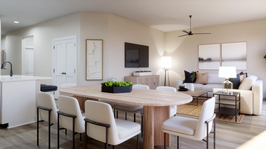 Representative furnished interior of a home built from the Haven by Risewell Homes in Marion Ridge, Haines City (Image 10).